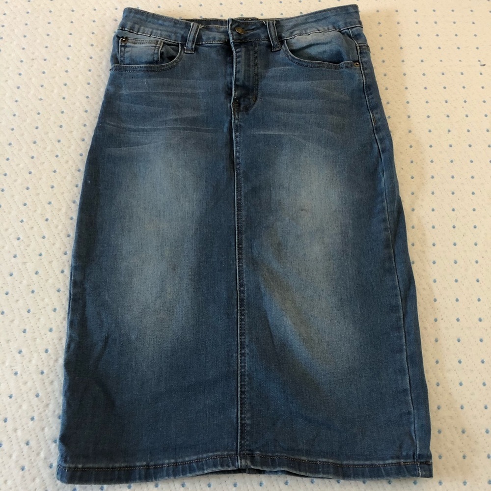 Jade Mackenzie denim skirt